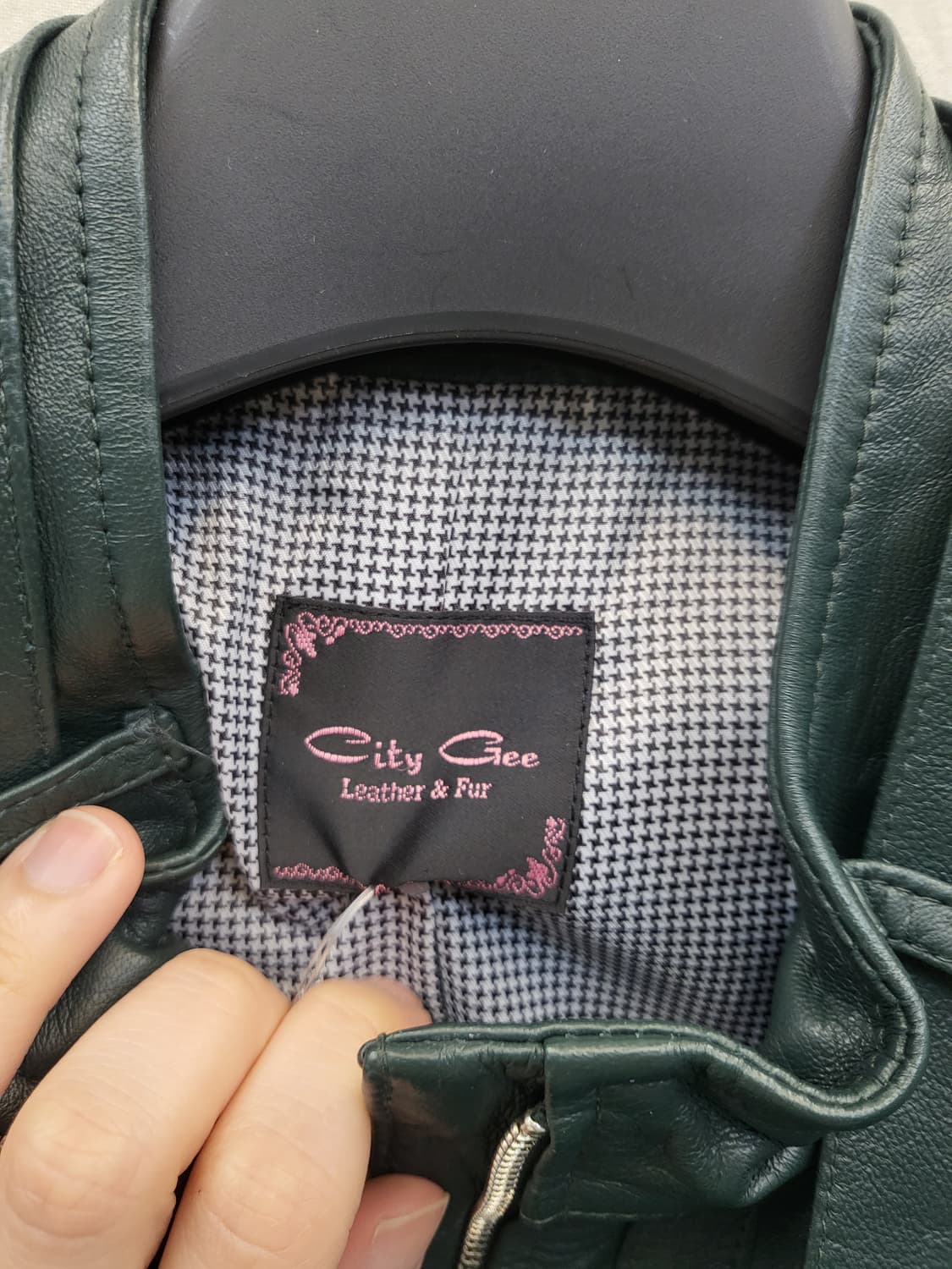 시티지 가죽 블루종 자켓 상품이미지3