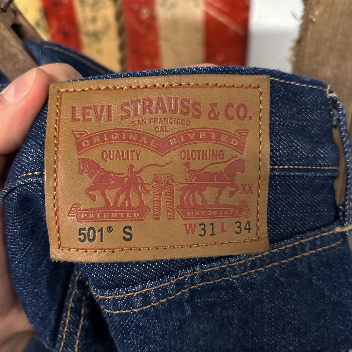 리바이스 501S 슬림핏 빈티지페이딩 데님팬츠 버튼플라이 N995   상품이미지8