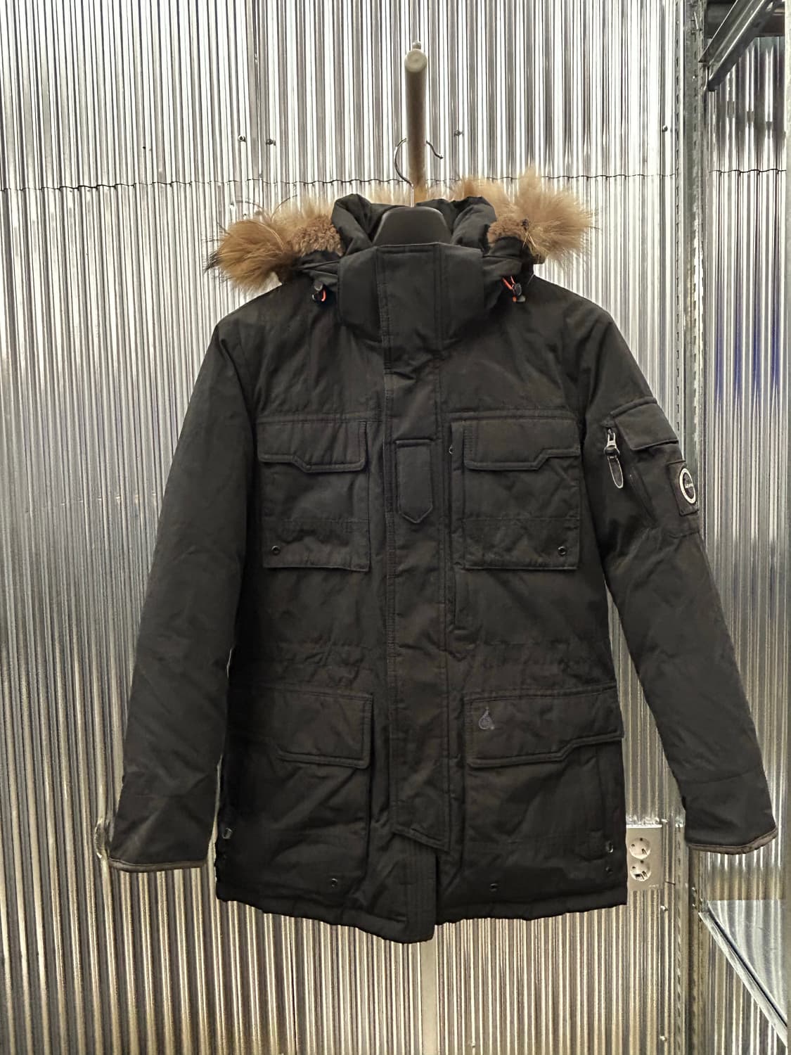 빈폴 구스다운 블랙 후드 패딩 점퍼 상품이미지2