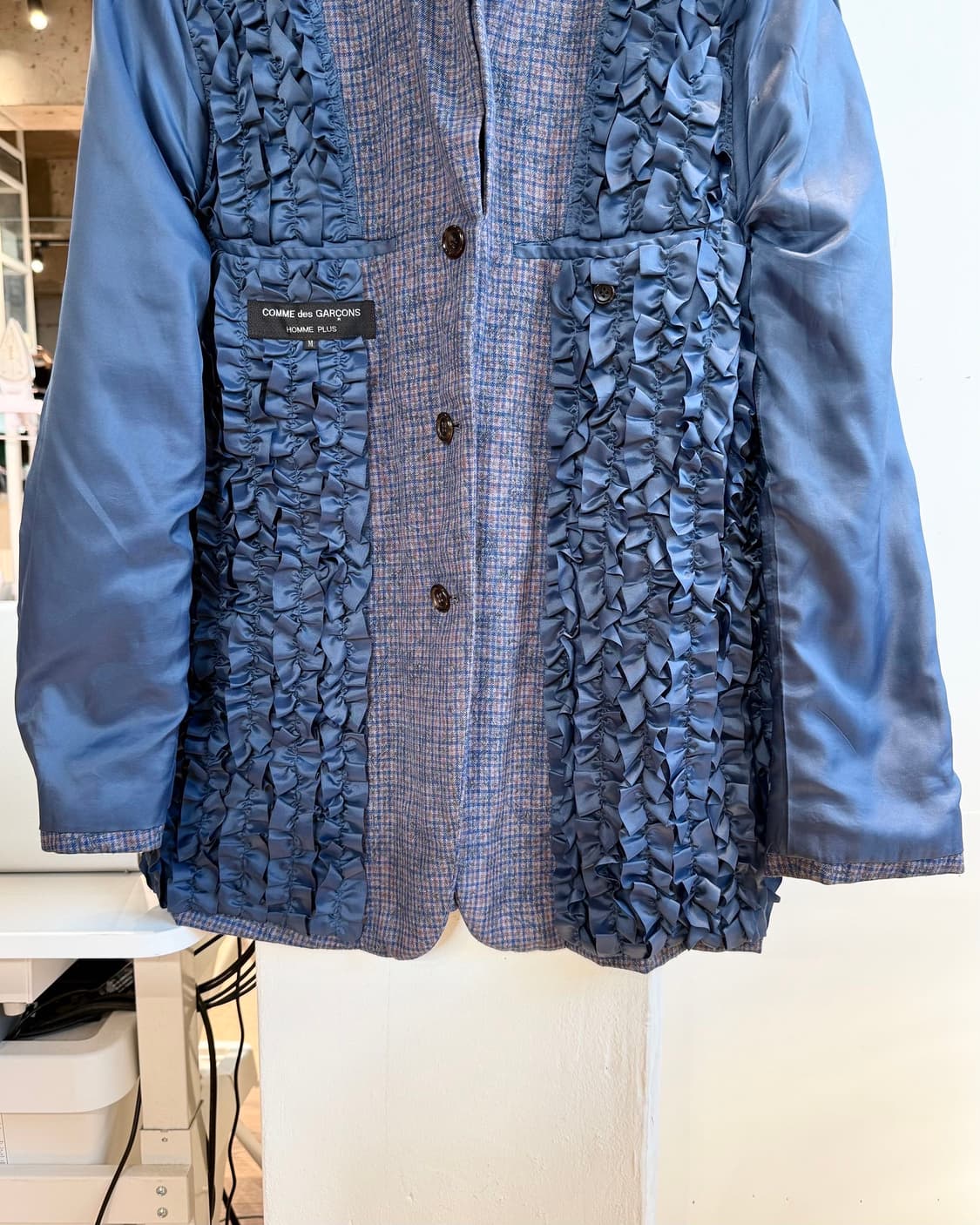 꼼데가르송 옴므 플러스 네이비 리버시블 프릴 블레이저 자켓  상품이미지4