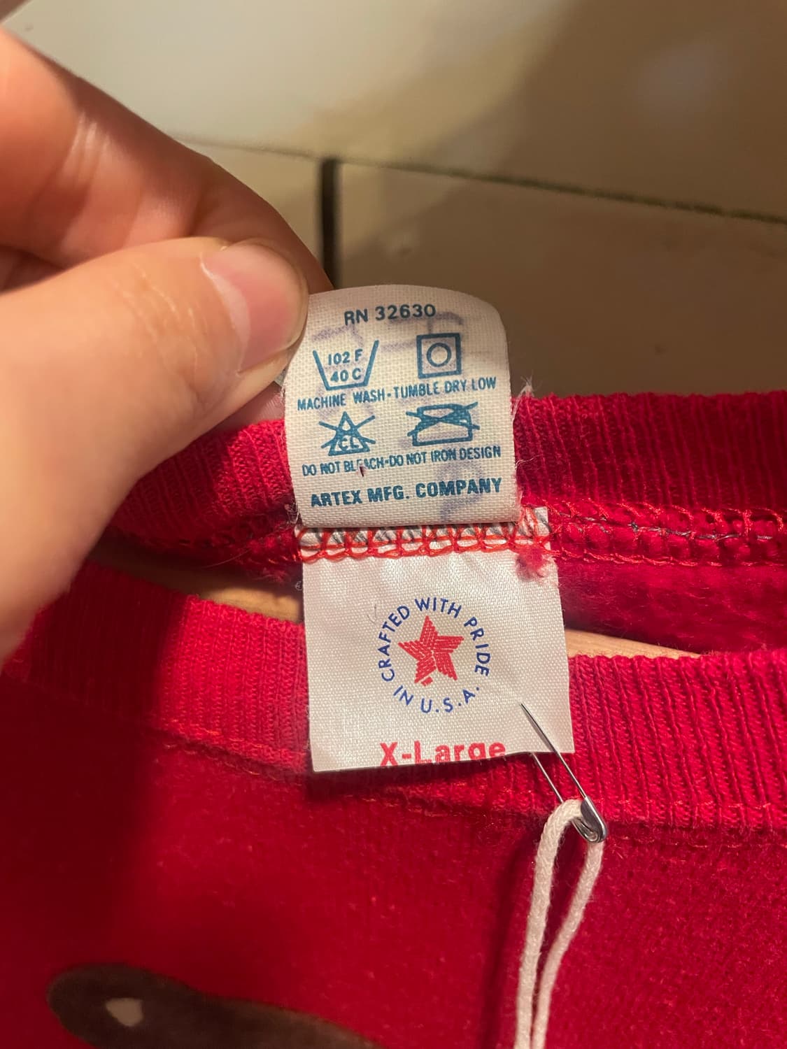 80s Vintage Bear Sweatshirt made in usa 상품이미지8