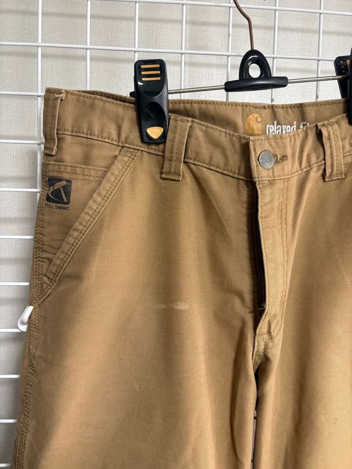  칼하트 relaxed fit 브라운 팬츠 32x32 상품이미지3