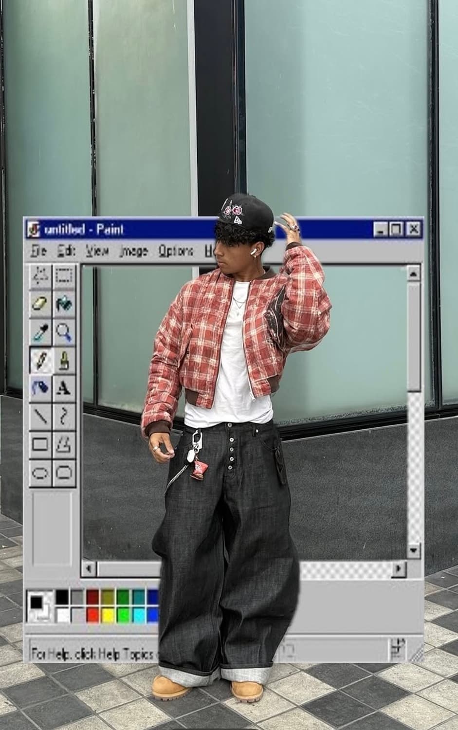 Peoplesense Black Raw Denim Jeans with B 상품이미지3