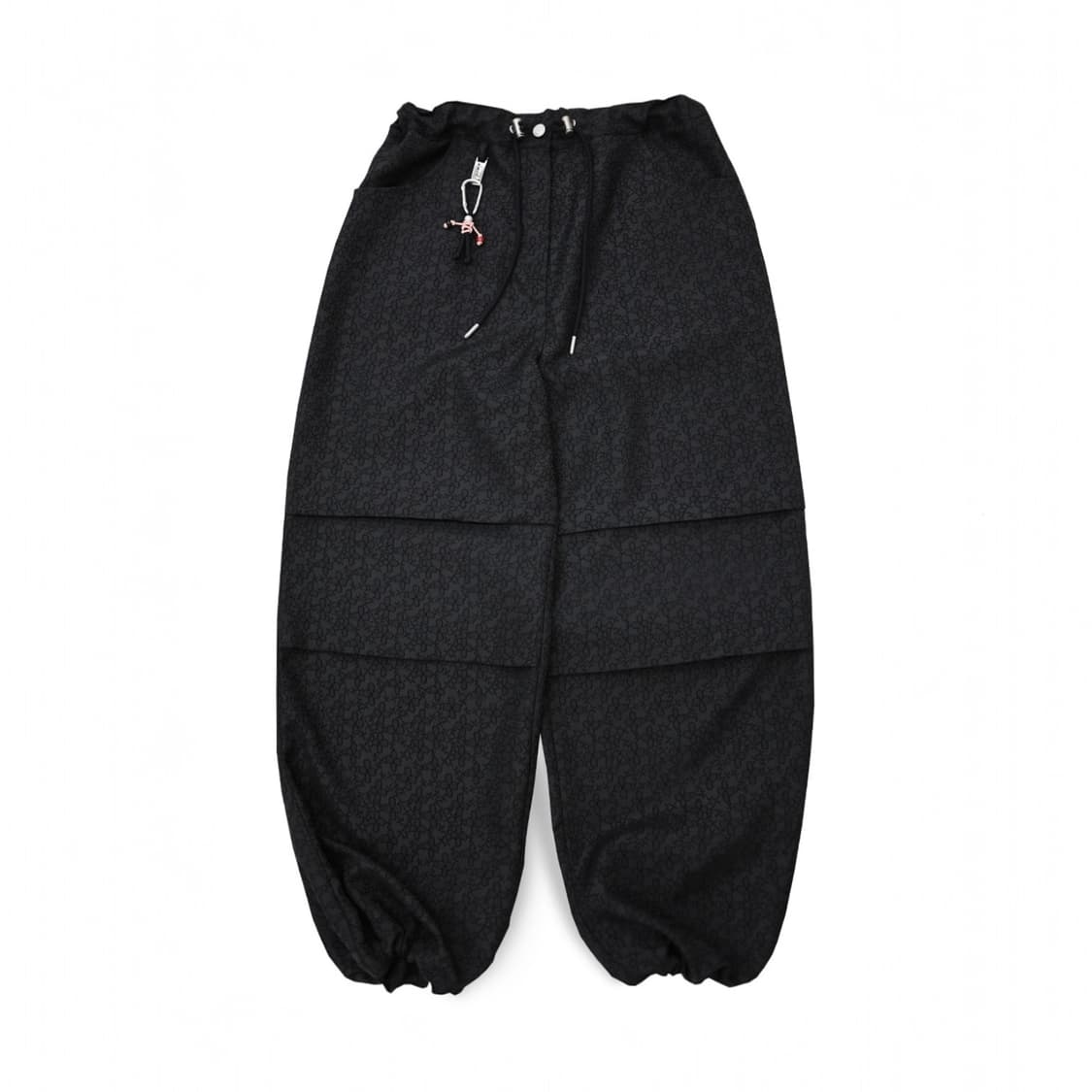 시월107 플라워 파라슈트 팬츠 블랙 상품이미지1