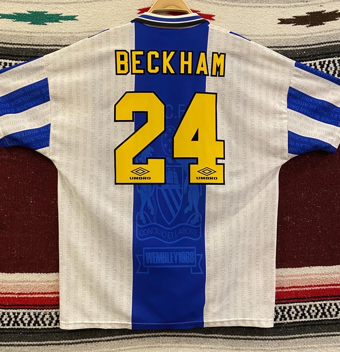 대장급 새상품급 엄브로 94년 맨유 어웨이 베컴유니폼 상품이미지10
