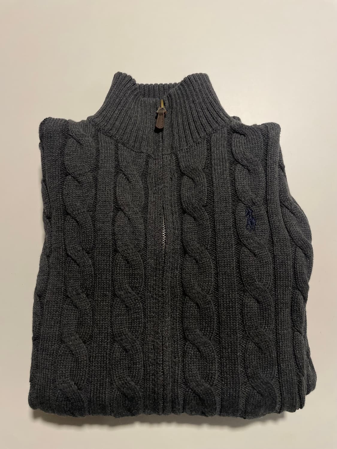 폴로 케이블 니트 투웨이 풀집업 상품이미지4