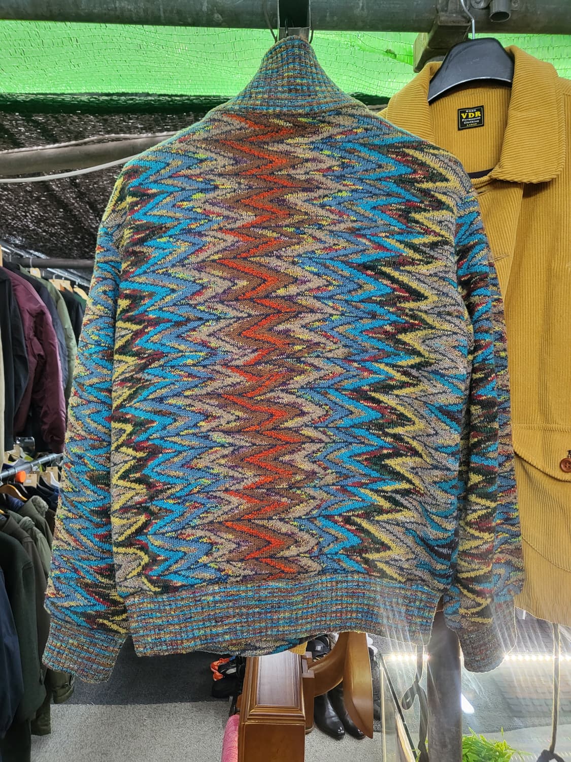 caperdoni 미쏘니 패턴 니트 집업 상품이미지2