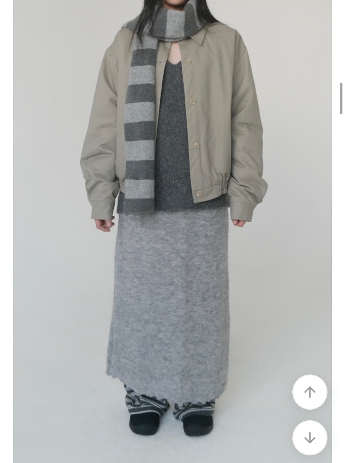 애프터먼데이 snug straight skirt 니트스커트 상품이미지1