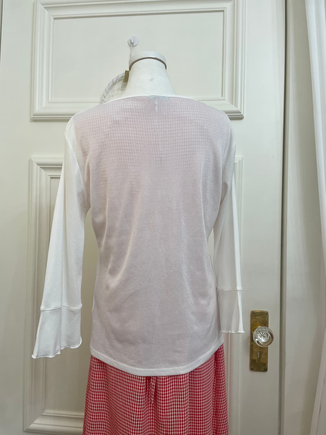 white 3button summer cardigan(size-L) 상품이미지5