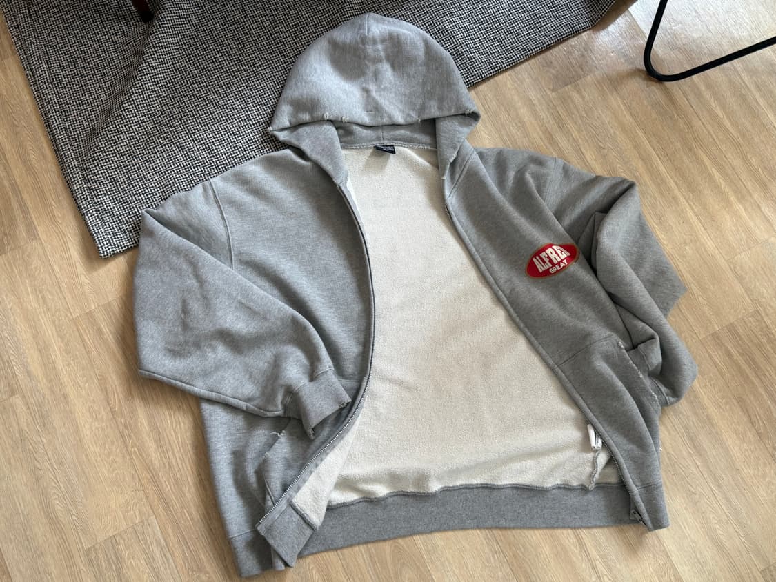 알프레드 Alfred 후드집업 VTG AFRD BLUNT ZIP-UP H 상품이미지2