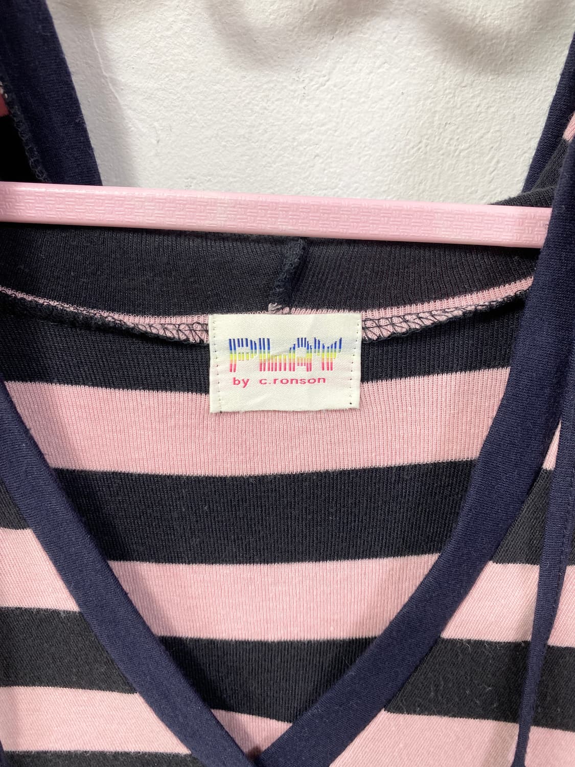 [PLAY] 갸루 핑크 스트라이프 후드 상품이미지9