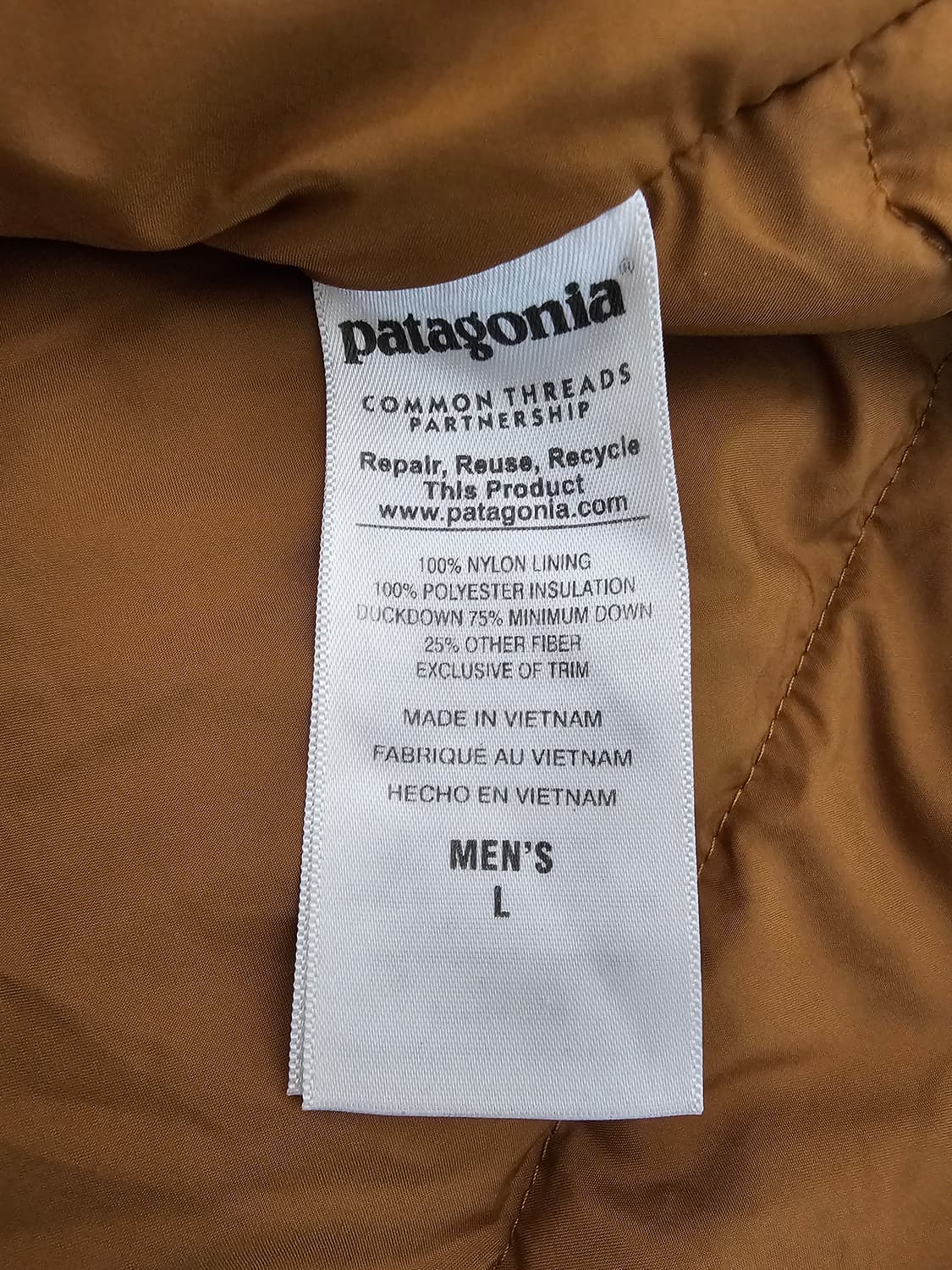 파타고니아 덕다운 패딩조끼 L 상품이미지4