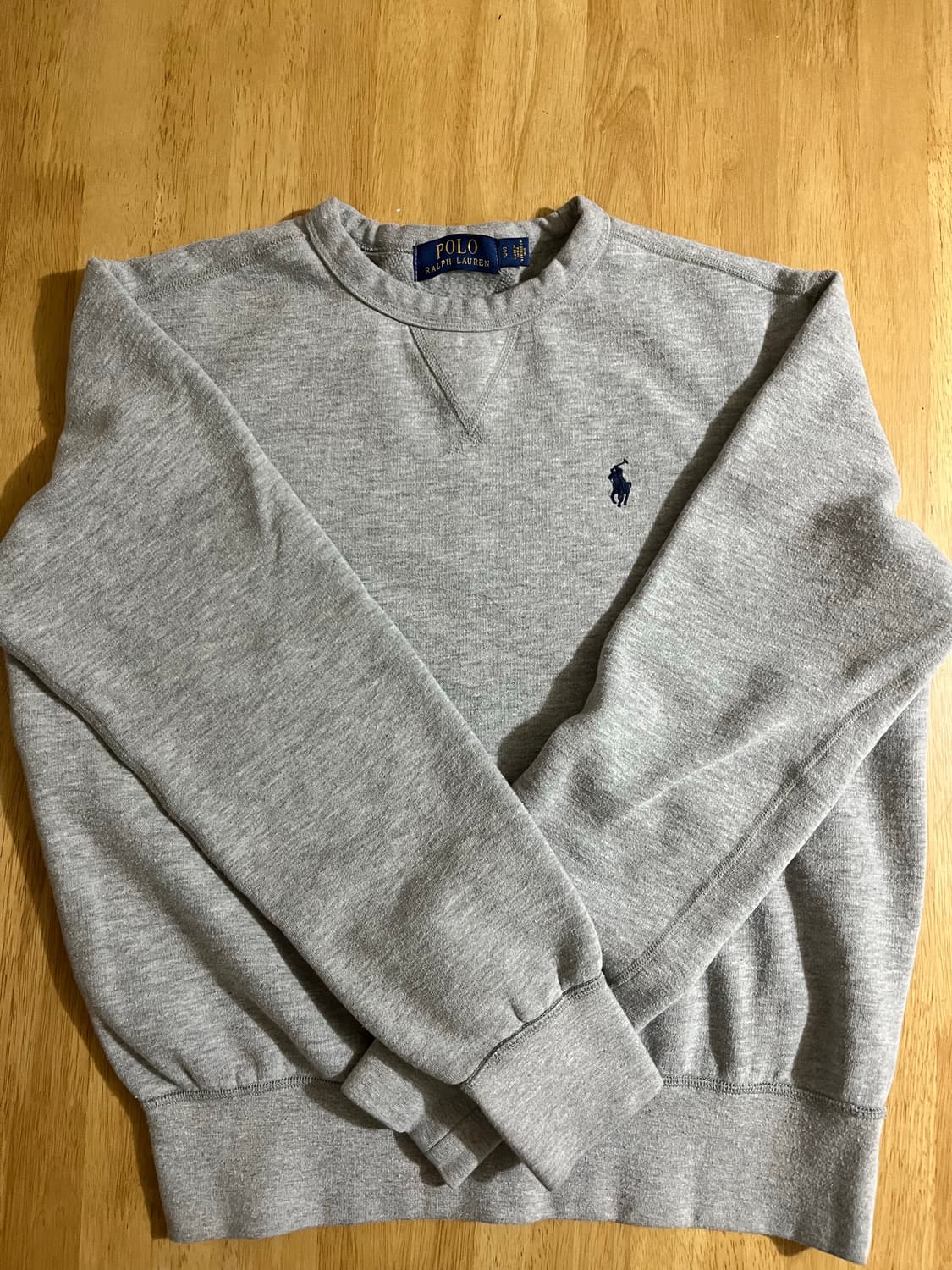 폴로 맨투맨 회색 S 상품이미지1