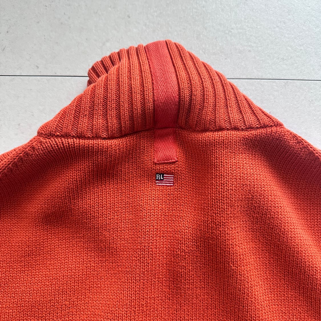 폴로 진스 빈티지 RL 패치 니트 집업 L 상품이미지9