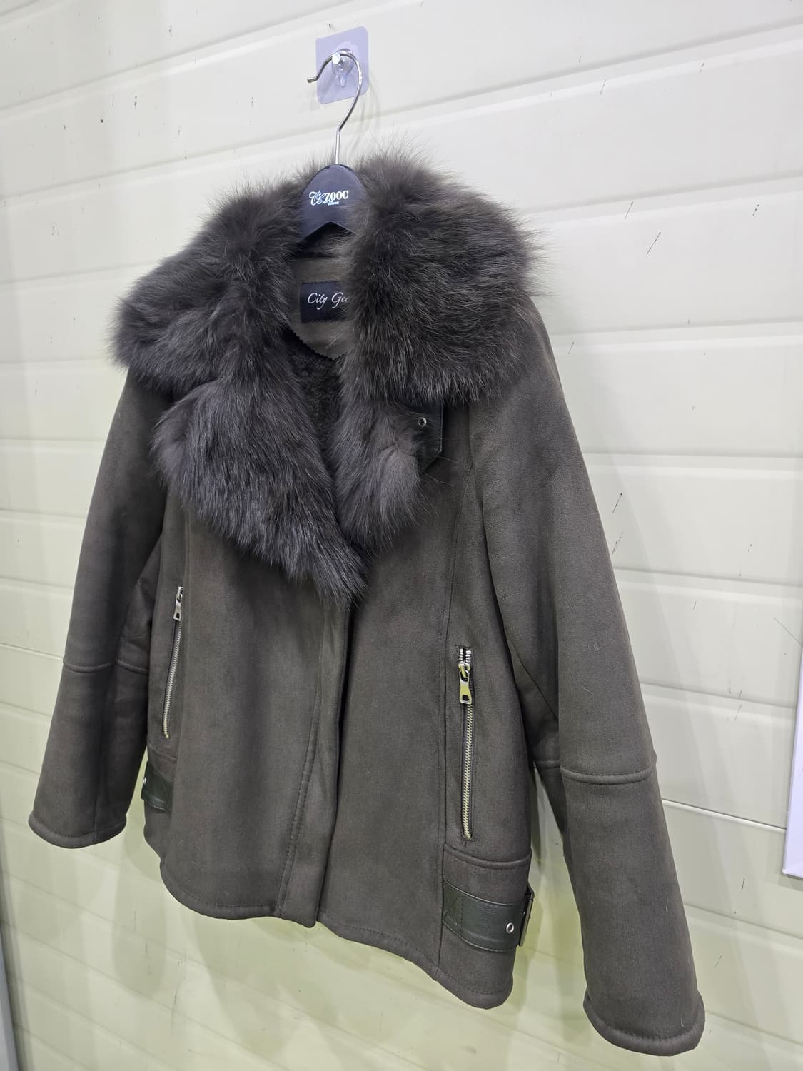 City Gee 폭스 퍼 무스탕 자켓 상품이미지4