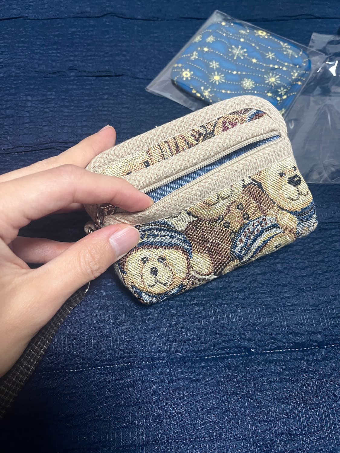 곰세마리 반지갑 곰 파우치 상품이미지8