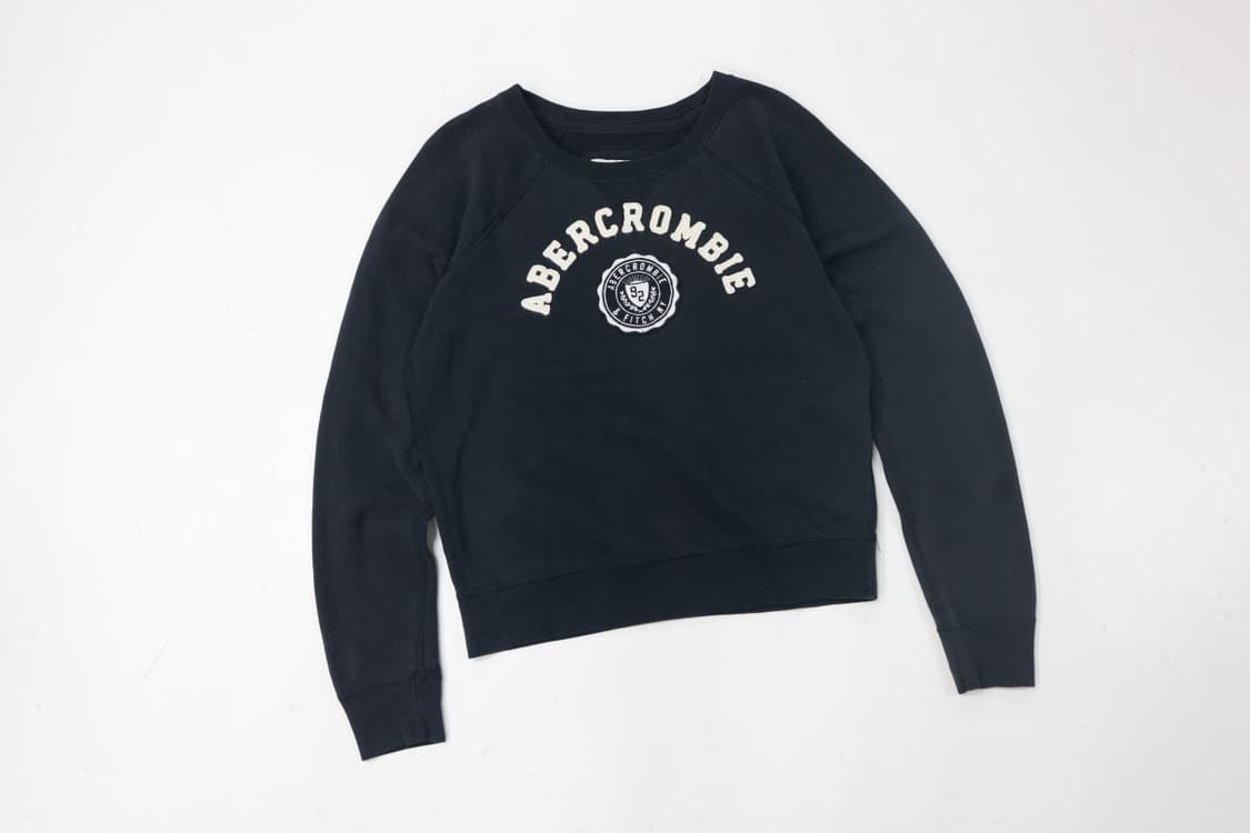 아베크롬비 빈티지 아치 로고 네이비 맨투맨 (S) 상품이미지2