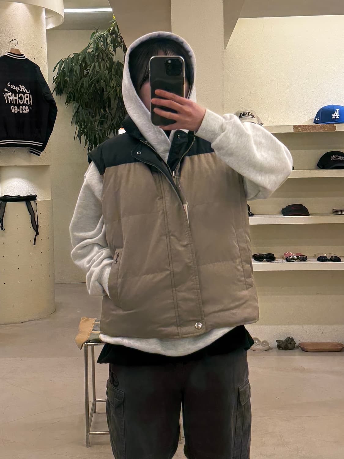 입생로랑 리버시블 덕다운 패딩 베스트 U394 상품이미지3