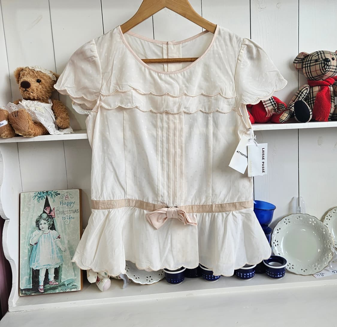 도트 리본 블라우스 상품이미지1