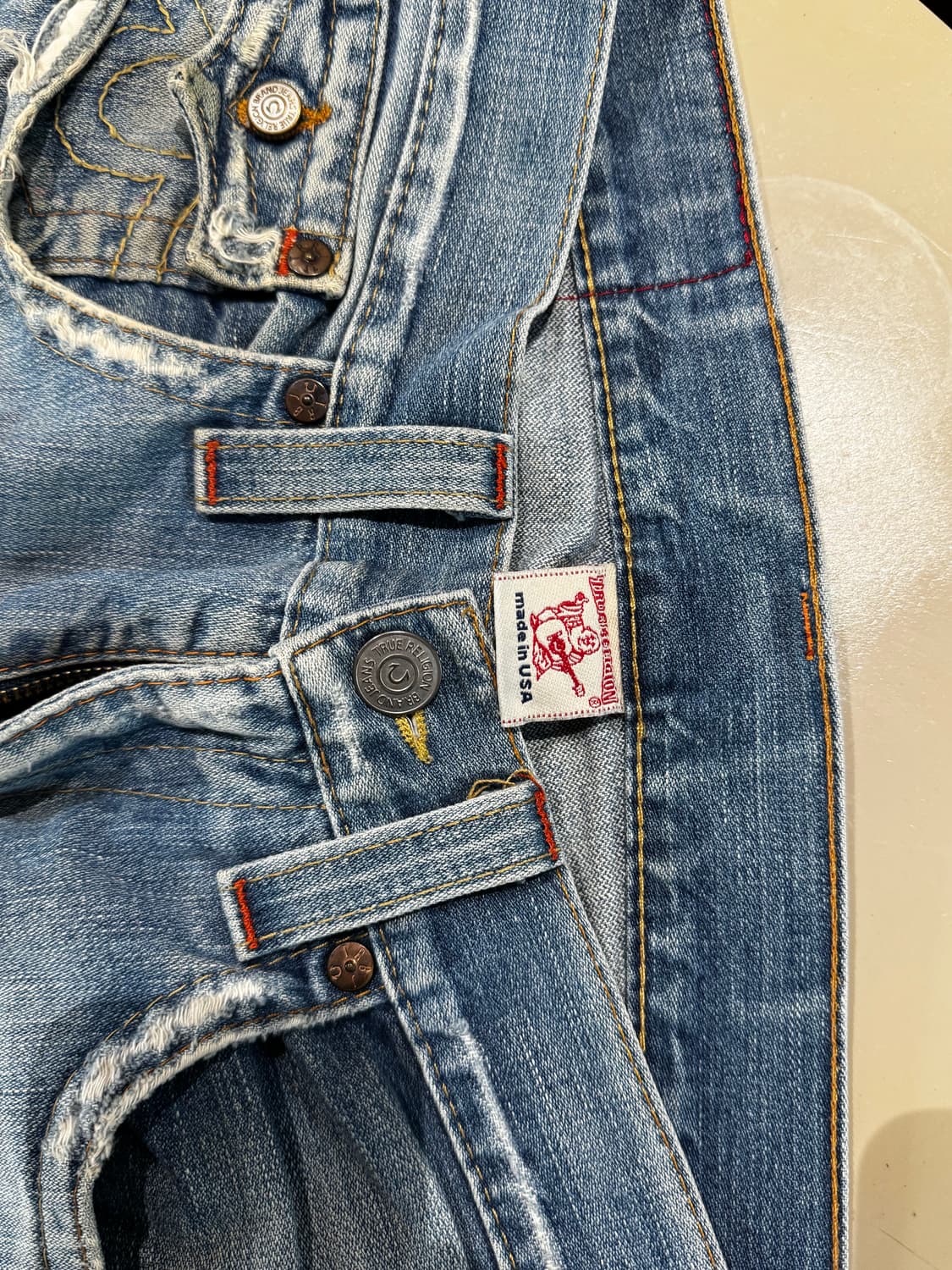 트루릴리젼 조이 투어 데미지 워싱 청바지 32 상품이미지4