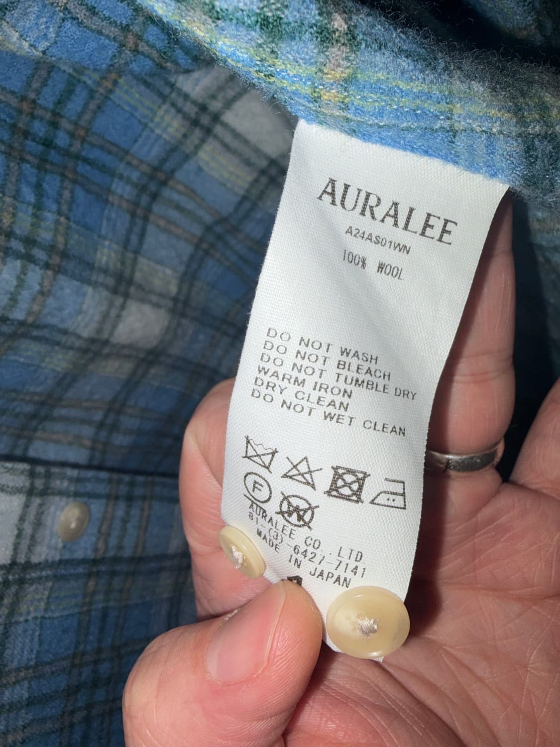 오라리 24 aw 에어리울 셔츠 4사이즈 상품이미지4