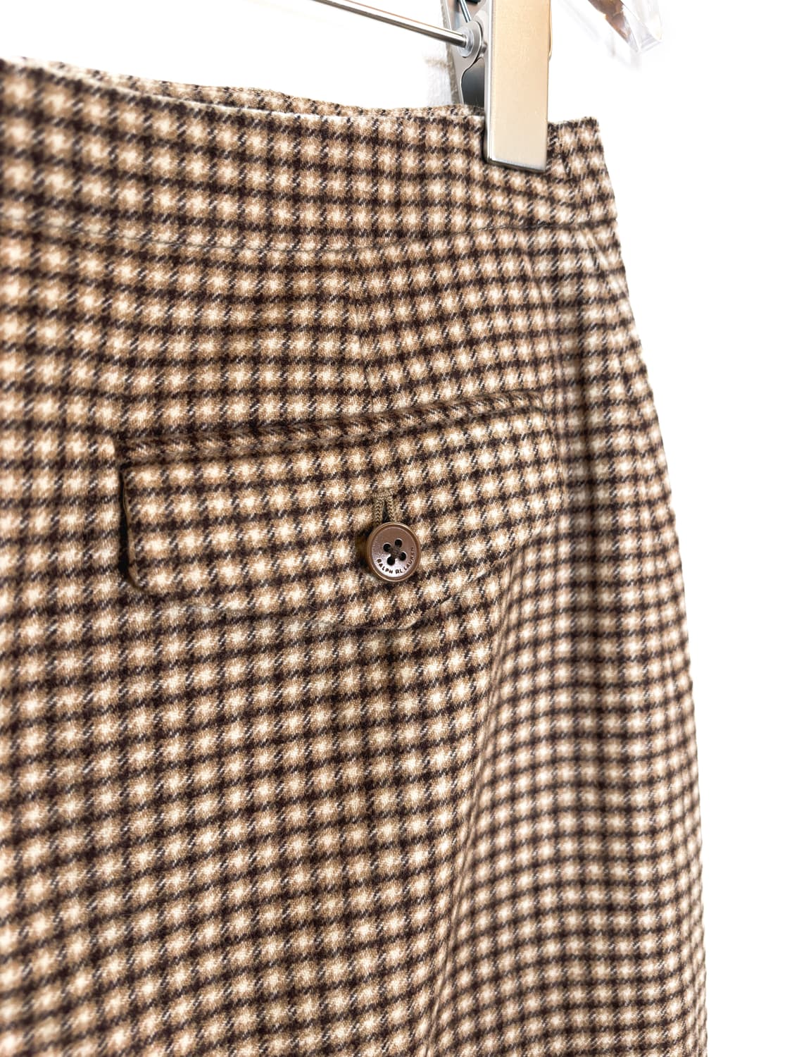 랄프로렌 울 체크 미디 스커트 상품이미지6