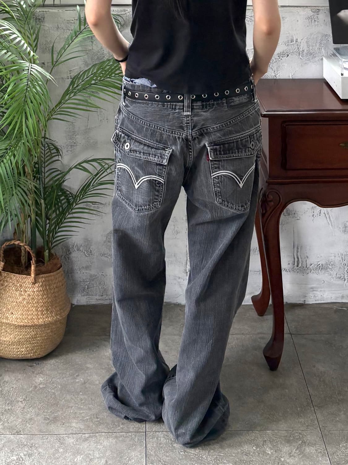 리바이스 569 흑청 상품이미지6