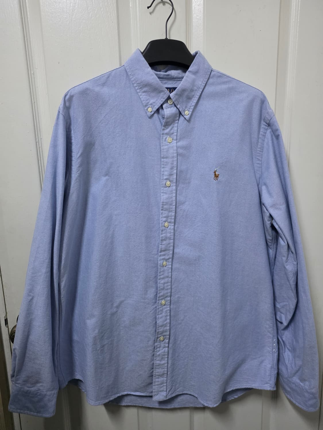 폴로 랄프로렌 옥스포드셔츠 스카이블루색상 커스텀핏 xl 사이즈 상품이미지1