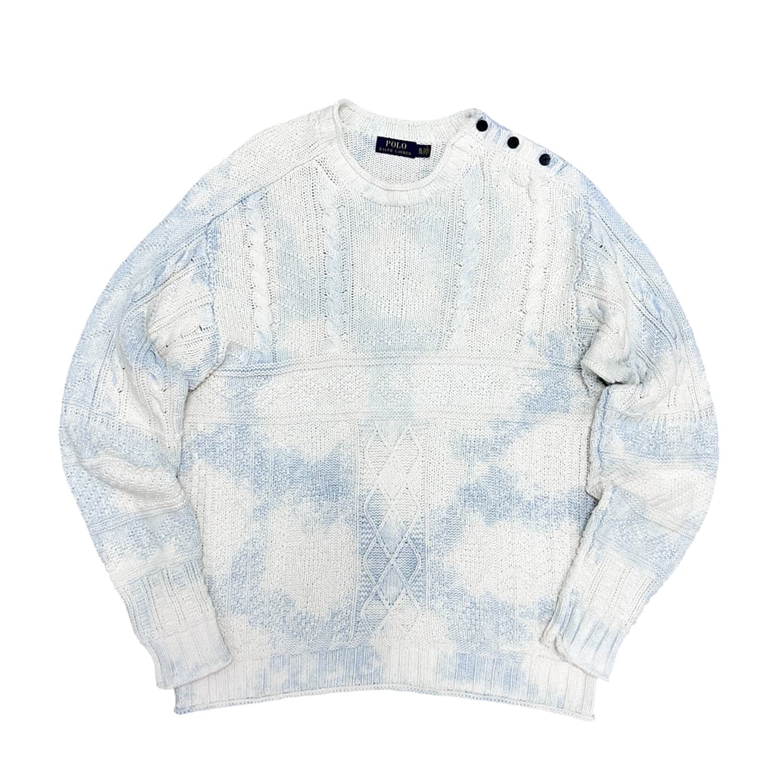 폴로 숄더버튼 노르딕 아란 케이블니트(XL) 상품이미지1