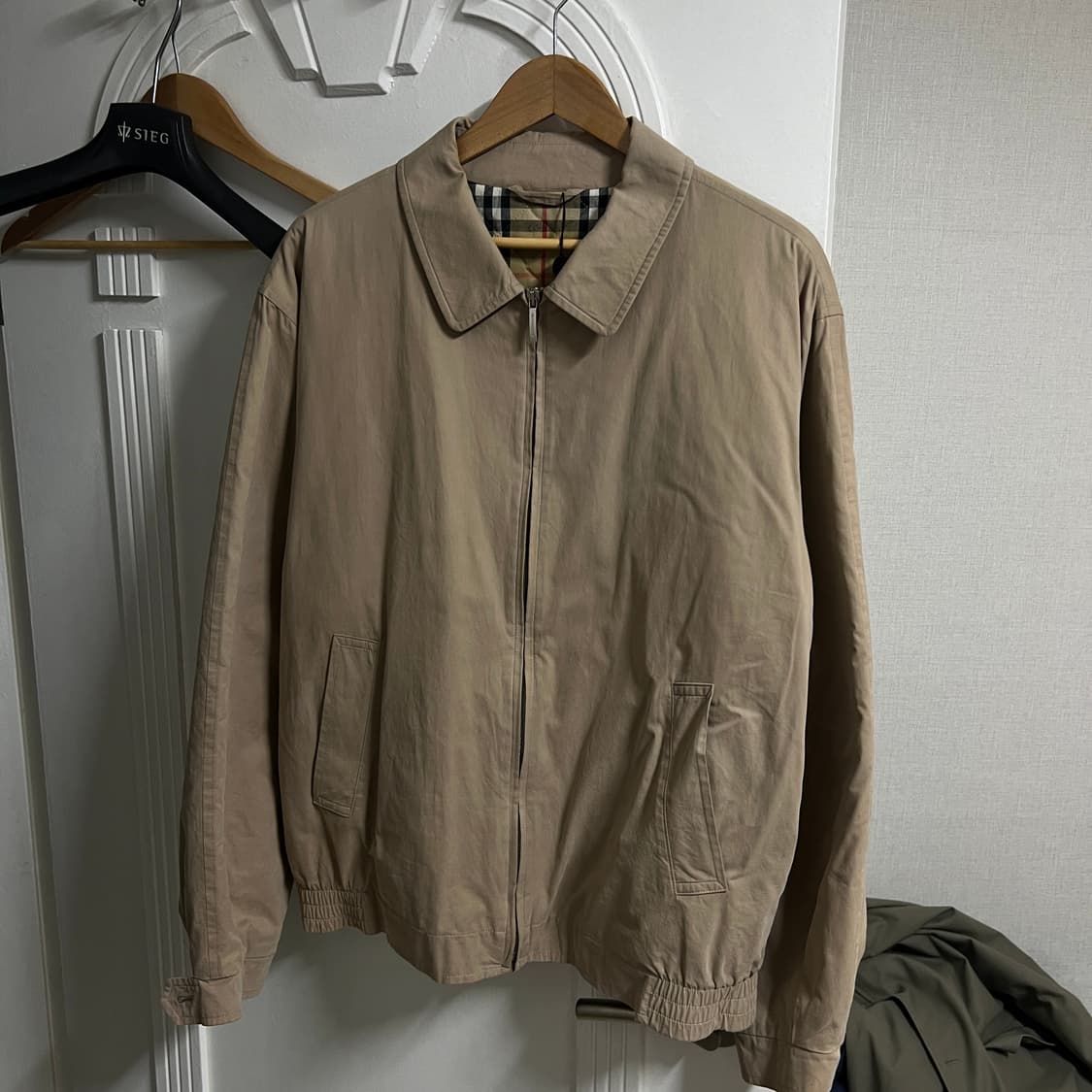 [XL] 버버리 빈티지 블루종 베이지 Lampo Zip 상품이미지1