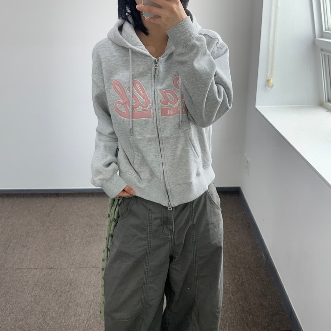 Who A U 후아유 캘리포니아 멜란지 후드집업 상품이미지1