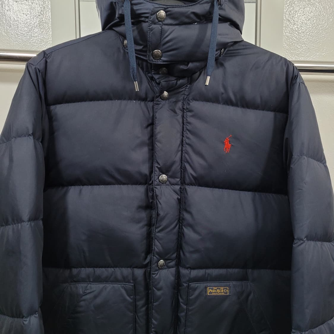 폴로 후드 구스다운 패딩 S 상품이미지2