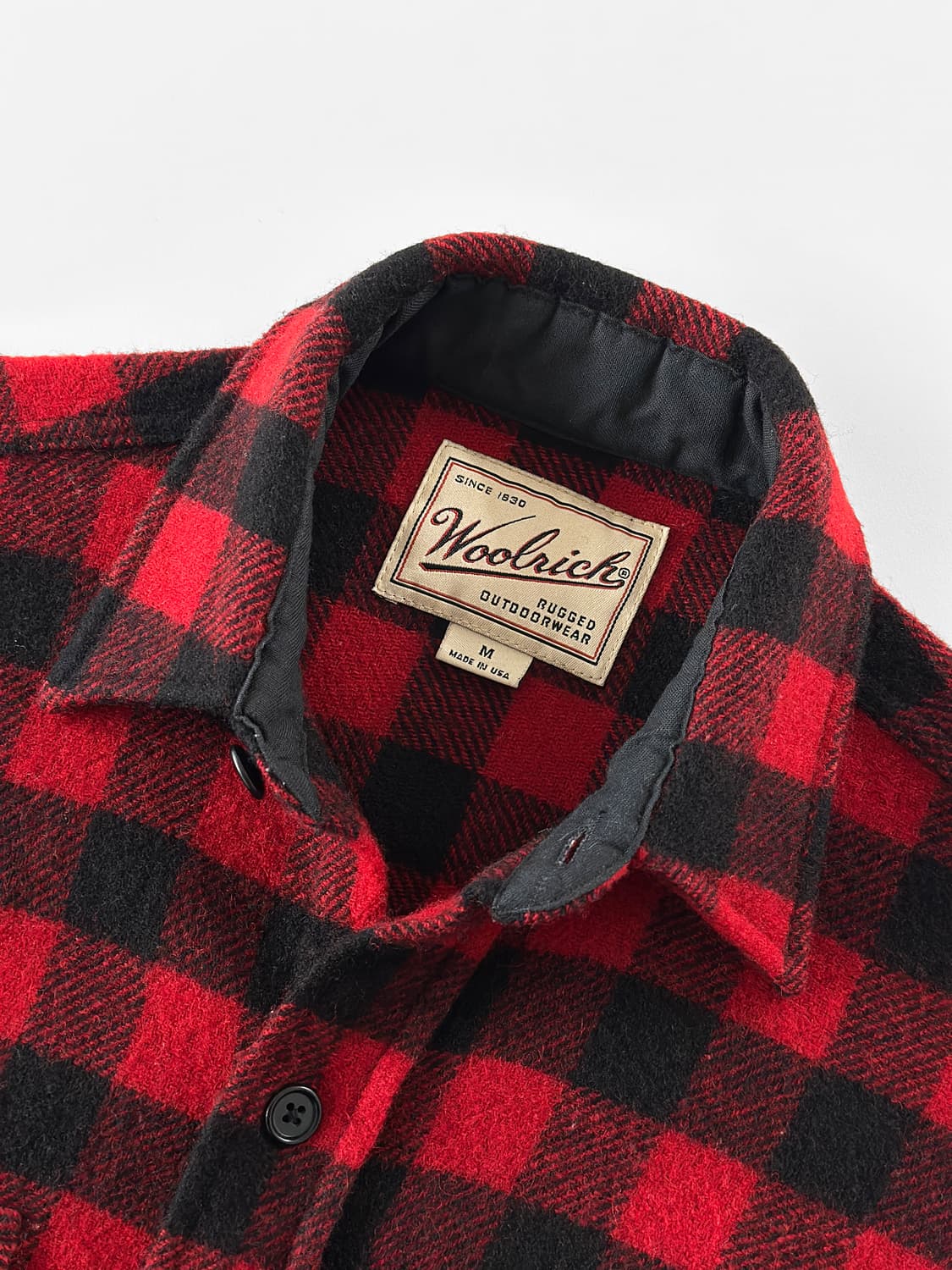 90s 빈티지 울리치 버팔로 체크 울 셔츠 상품이미지5