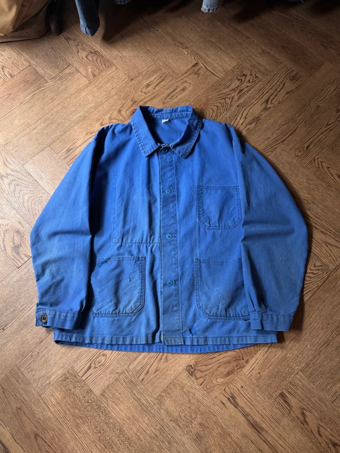 [XL]90's 더티워싱 프렌치 워크자켓 상품이미지1