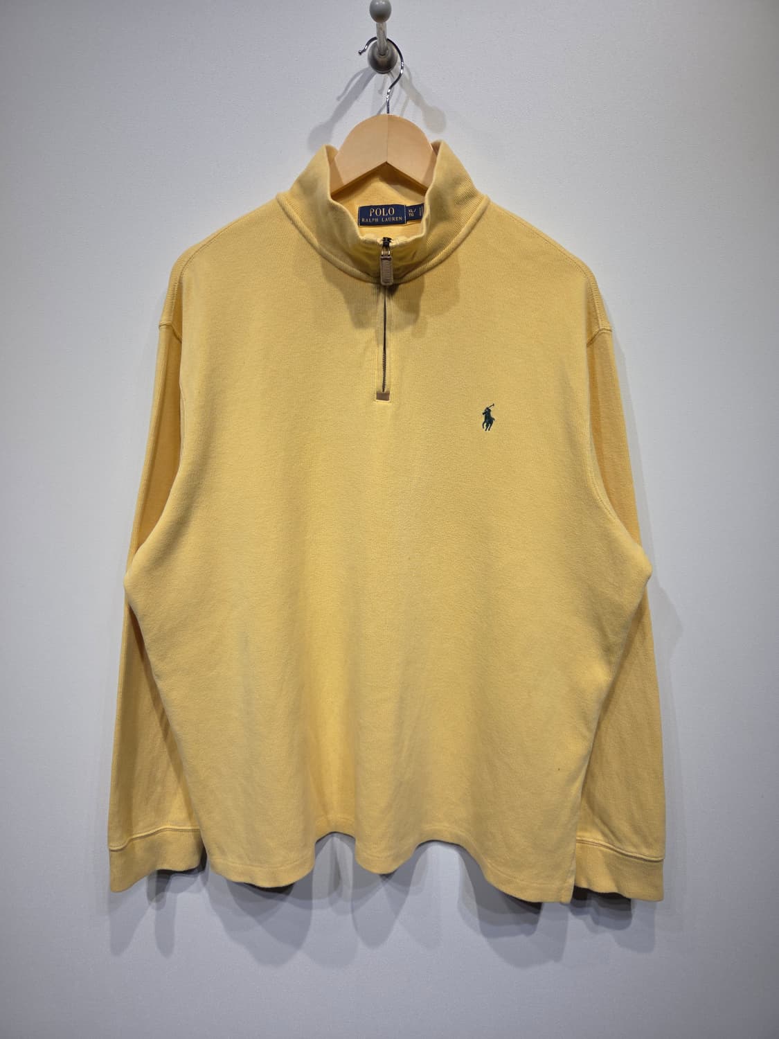 폴로 랄프로렌 코튼 옐로우 하프집업 니트 상품이미지2