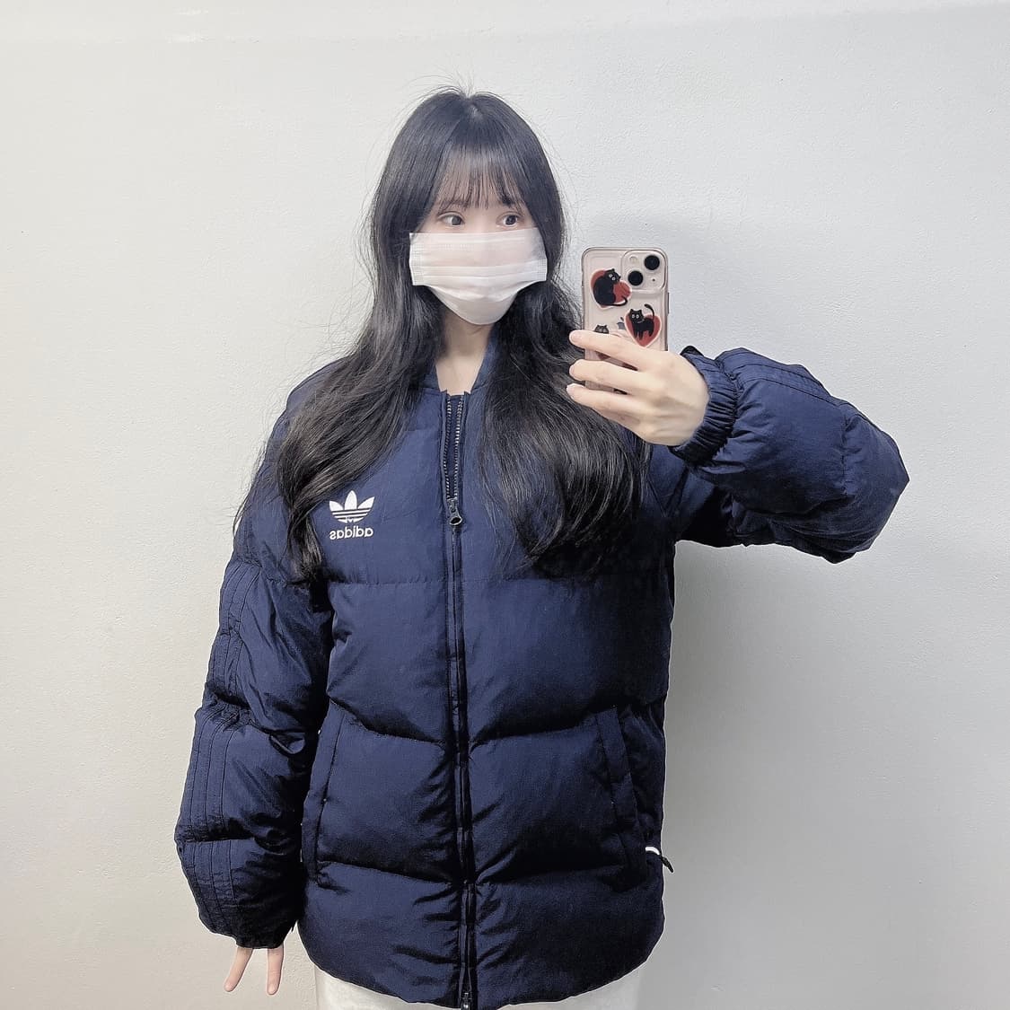 아디다스 슈퍼스타 덕다운 패딩 네이비 상품이미지1