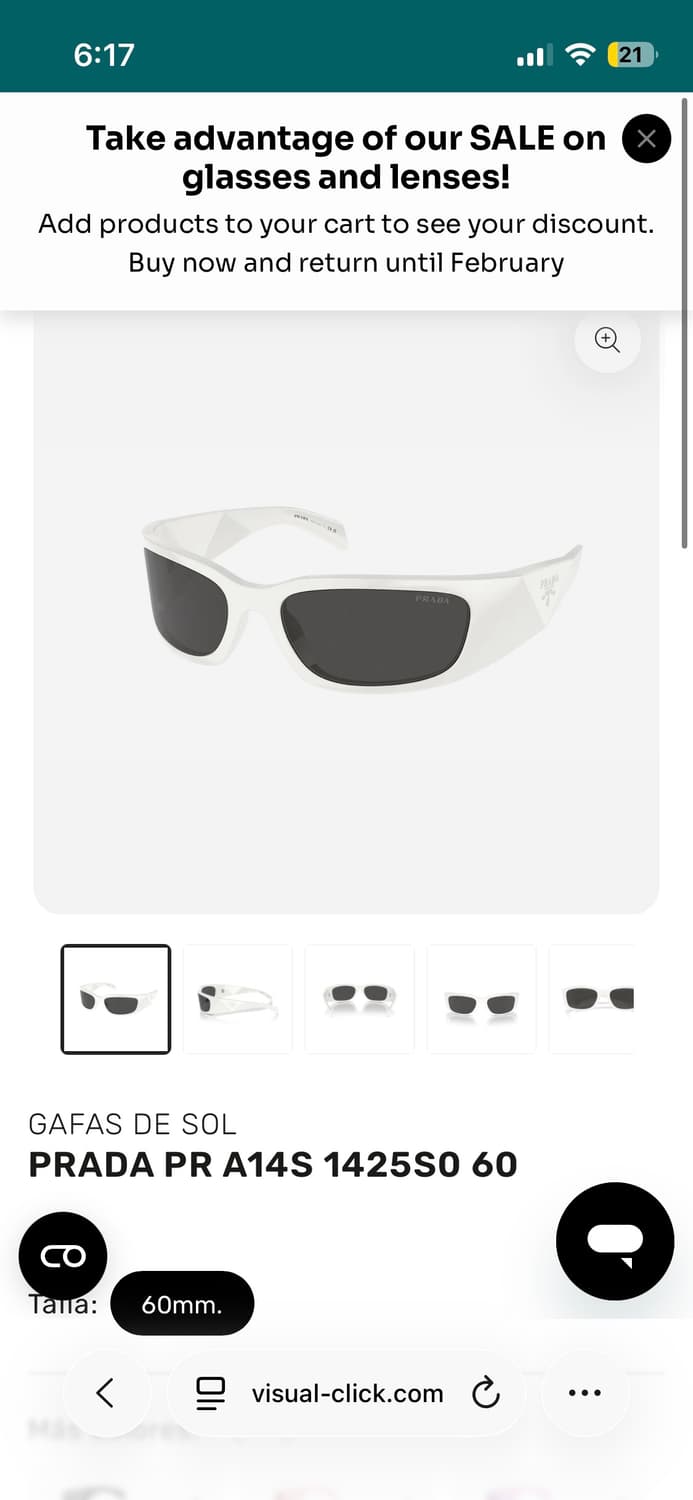 칸예 프라다 심볼 선글라스 PR A14S 상품이미지2