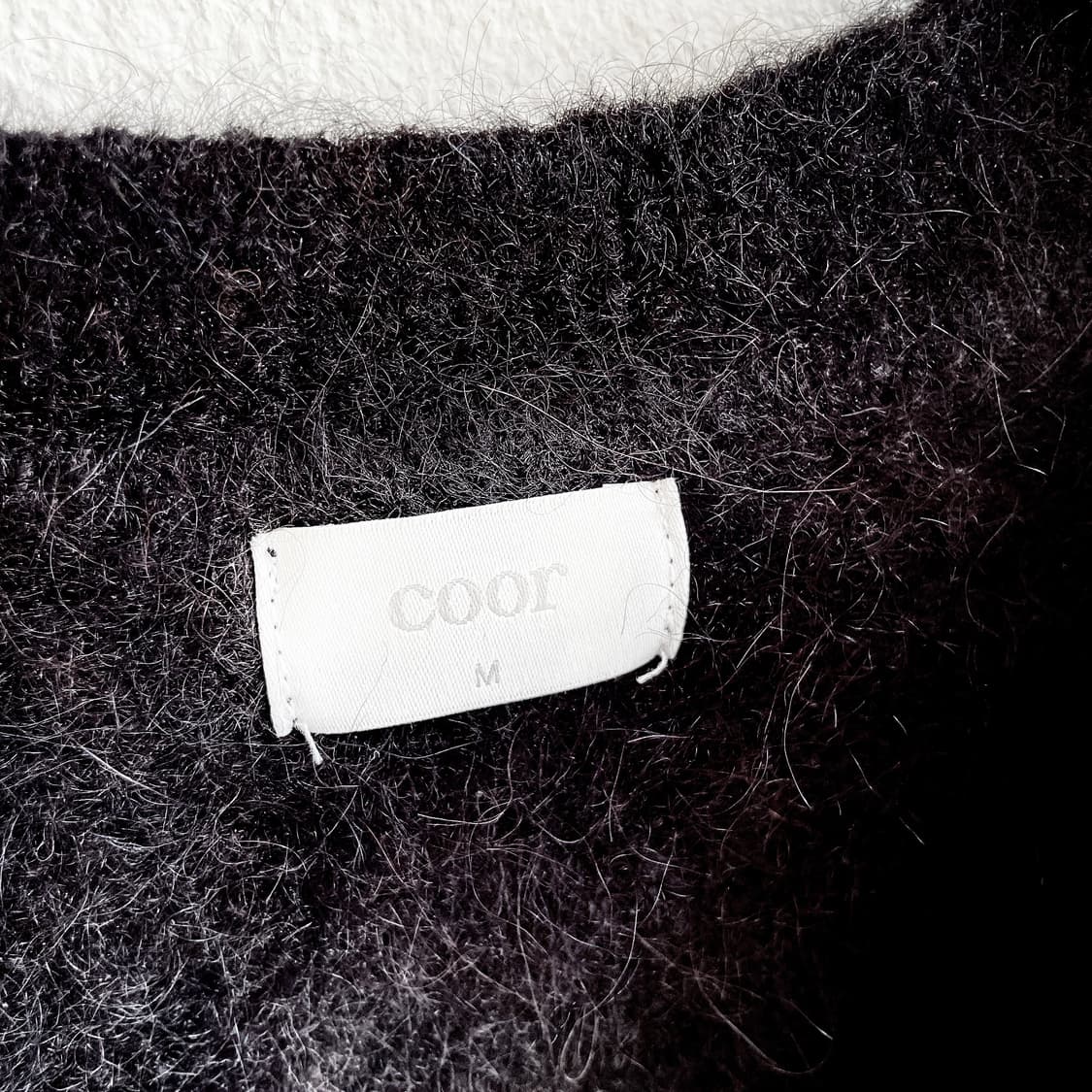 쿠어 헤어리 소프트 알파카 가디건 상품이미지6