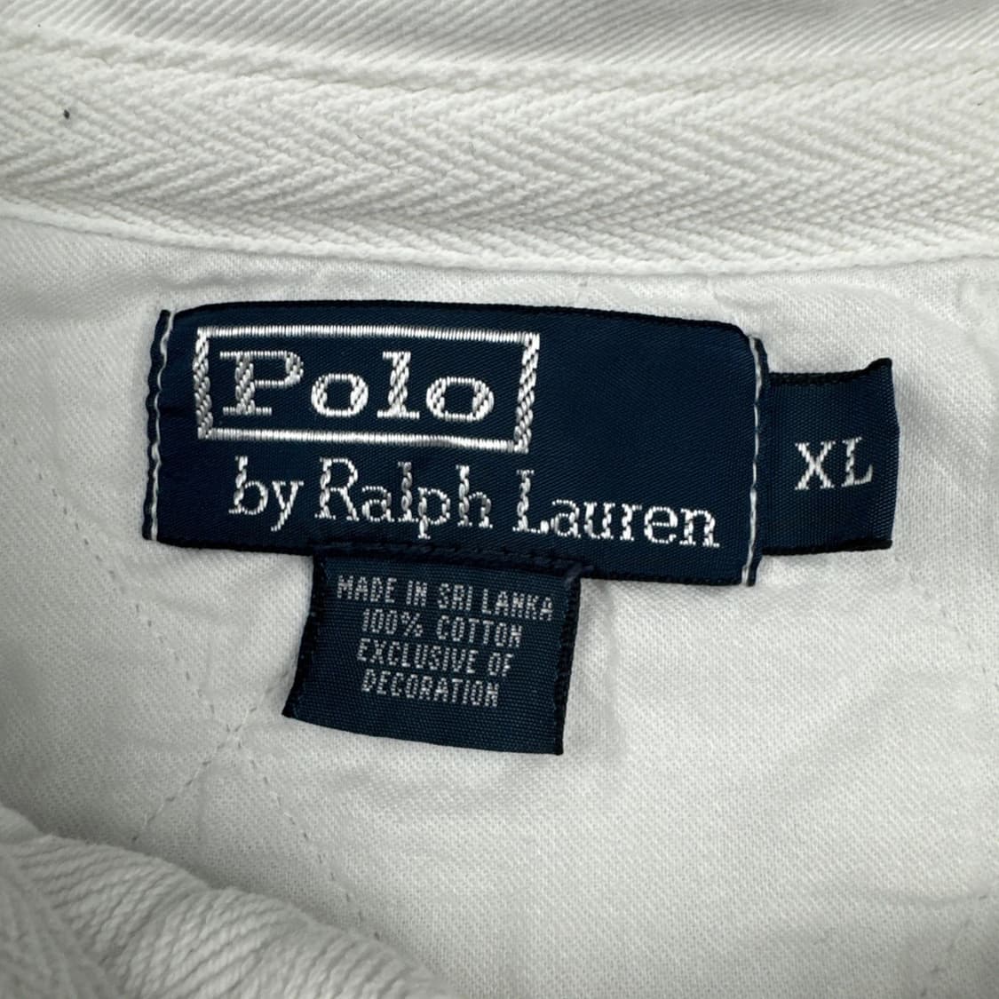 폴로 랄프로렌 빅포니 롱슬리브 카라 티셔츠 화이트 블랙 상품이미지4