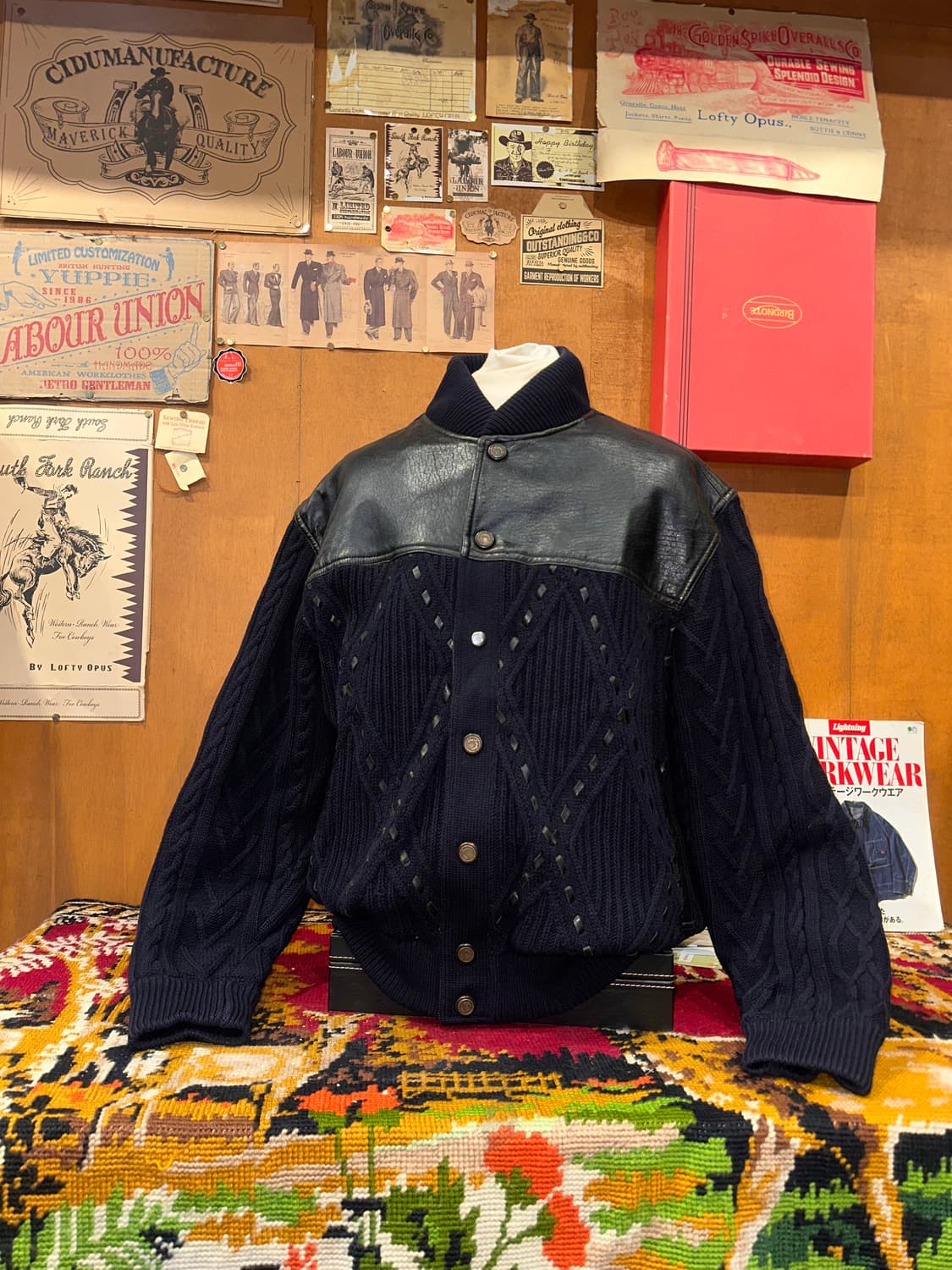 ( XL ) 빈티지자켓 빈티지가죽 워크웨어 아메카지 밀리터리 상품이미지1