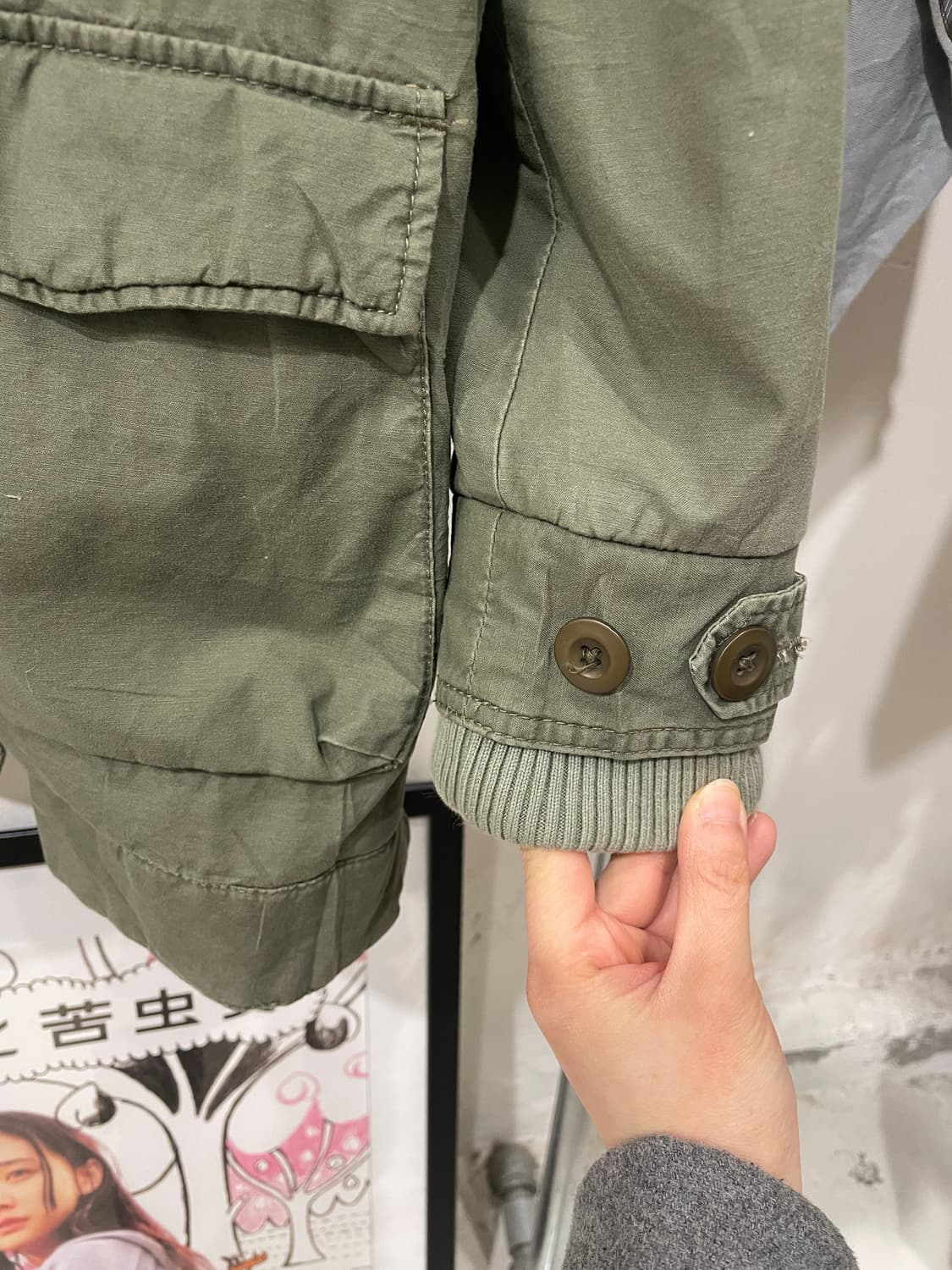 모리걸 양털 베스트 누빔 야상 상품이미지8