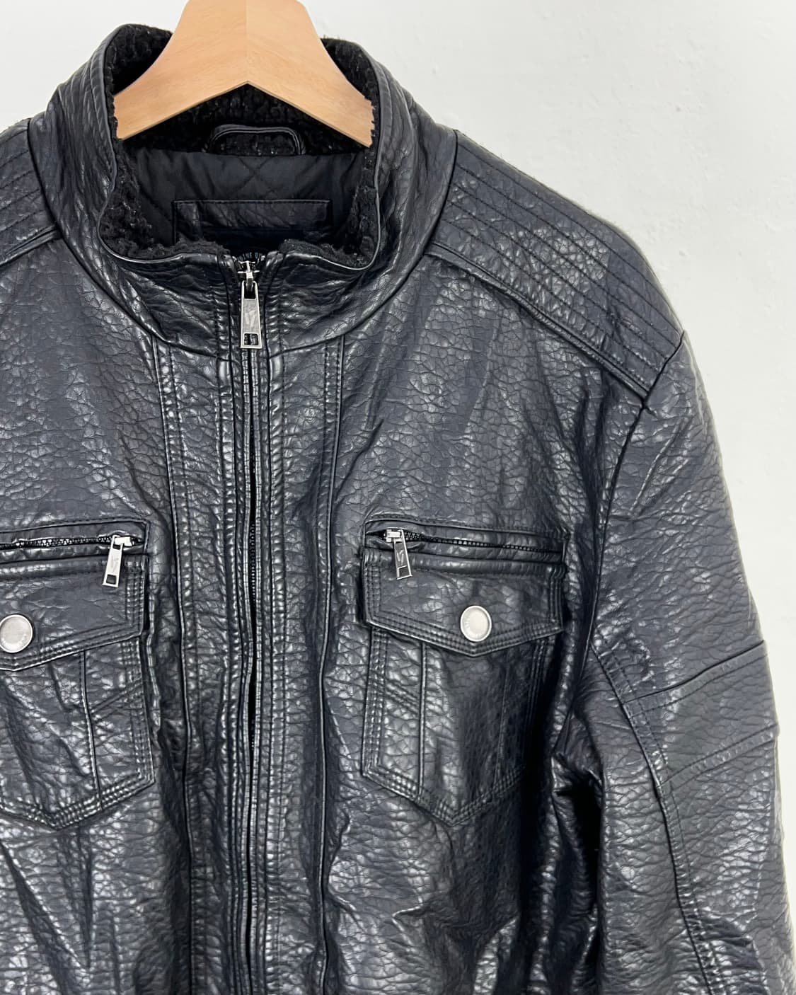 디스틸러리 블랙 시어링 유틸 제뉴윈 레더 자켓 상품이미지3