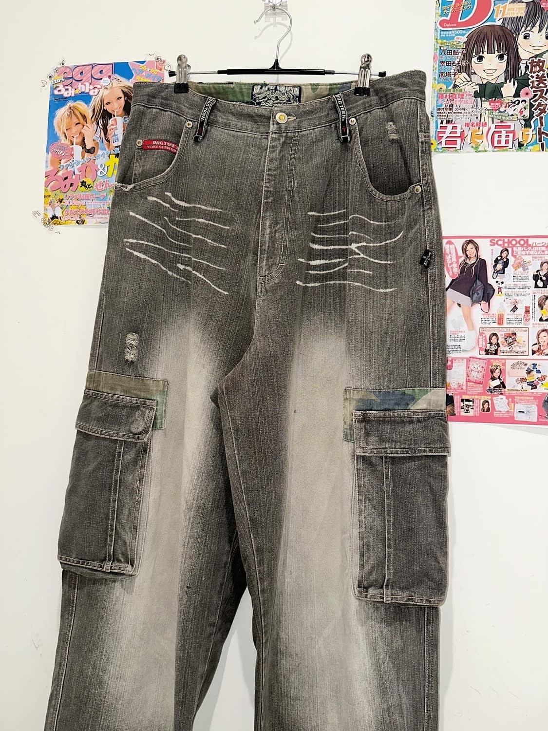 Dog town Grey denim washing cargo pants 상품이미지4