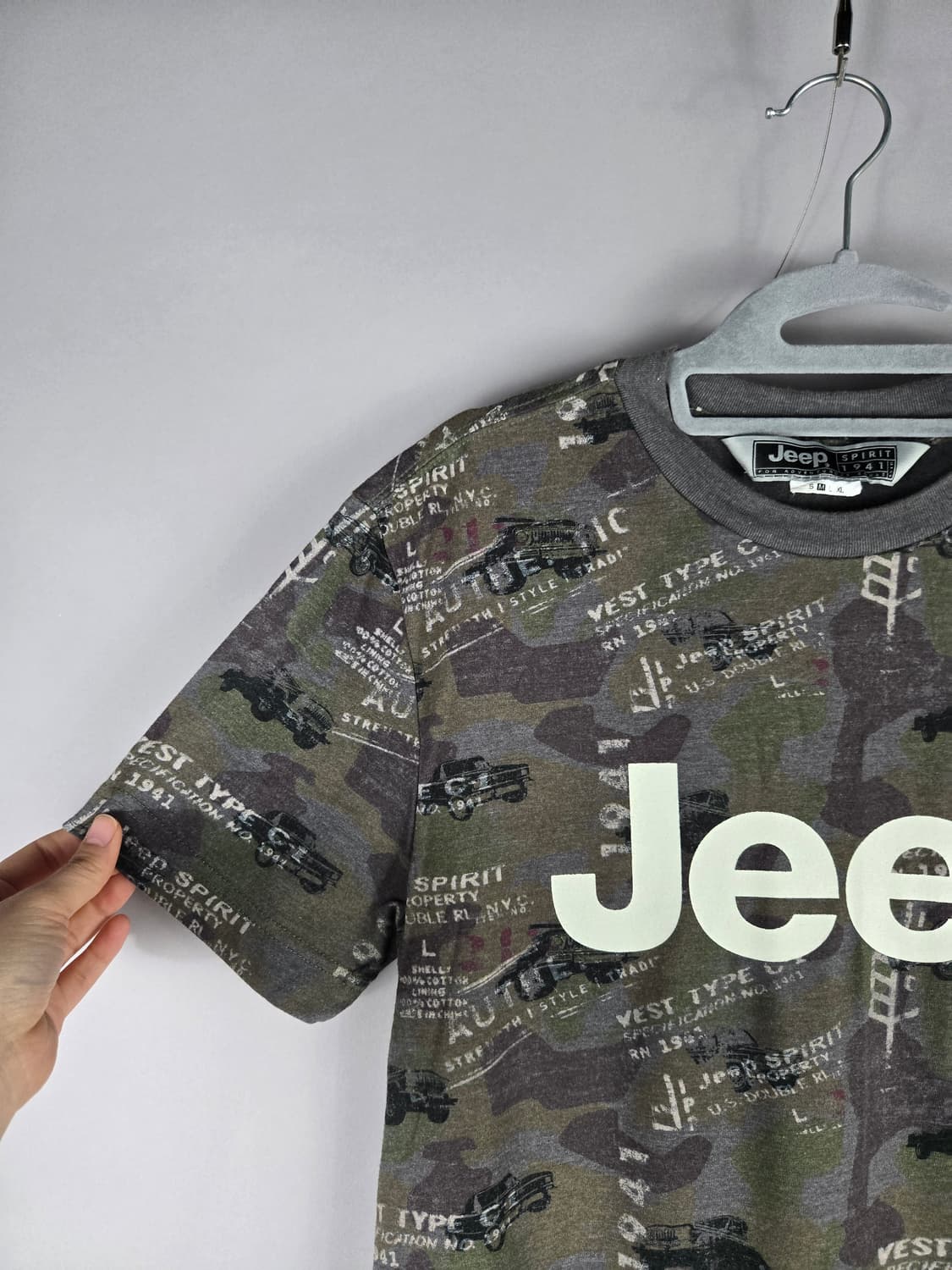 [무료배송]지프 95 M 남성 카모 반팔 티셔츠 상품이미지3