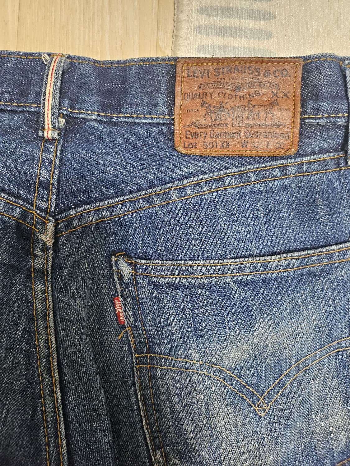 90s 리바이스 501XX 빅E 셀비지 데님팬츠 상품이미지6