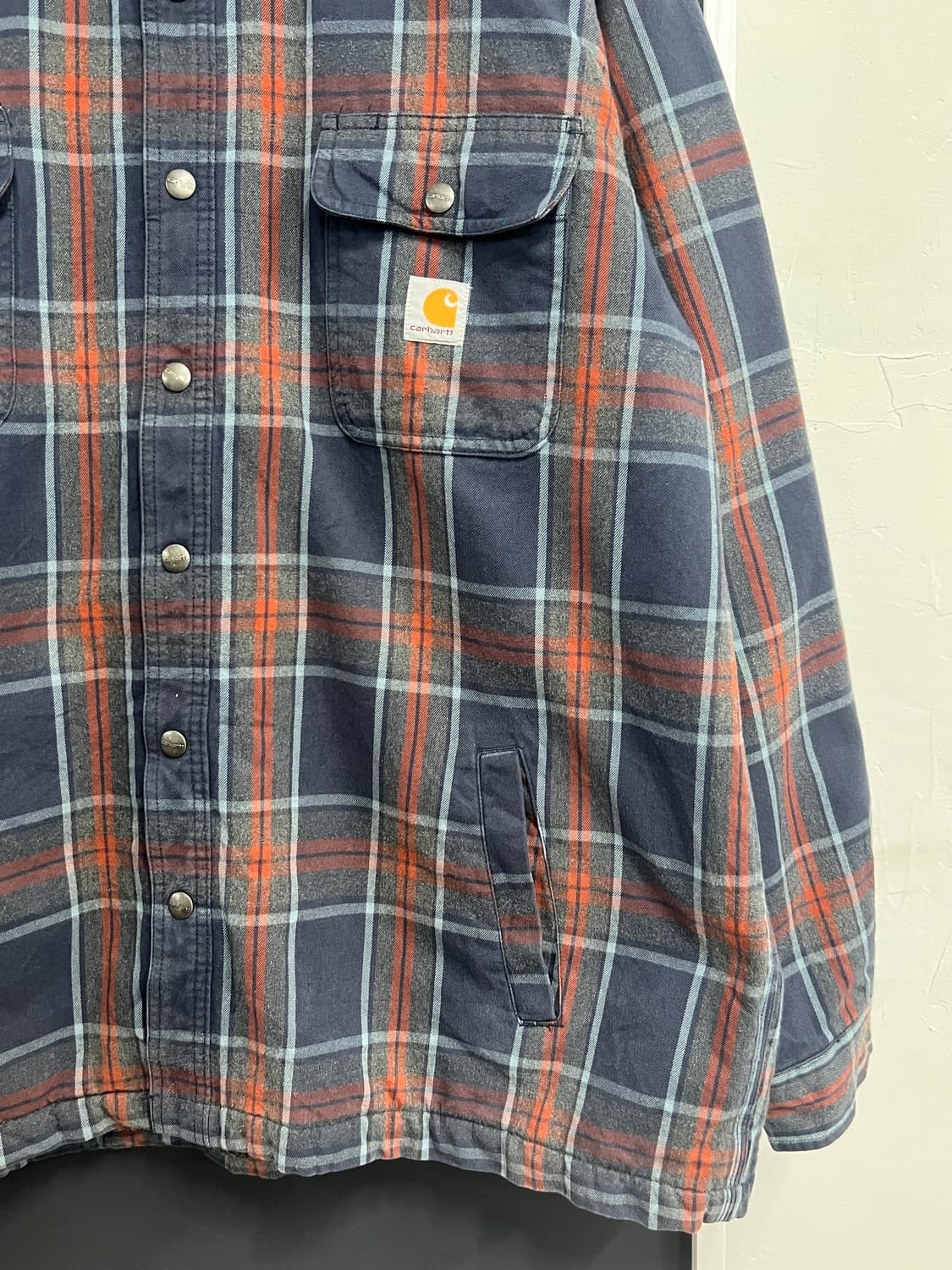 Carhartt 칼하트 허바드 셰르파 플란넬 셔츠 자켓 상품이미지2