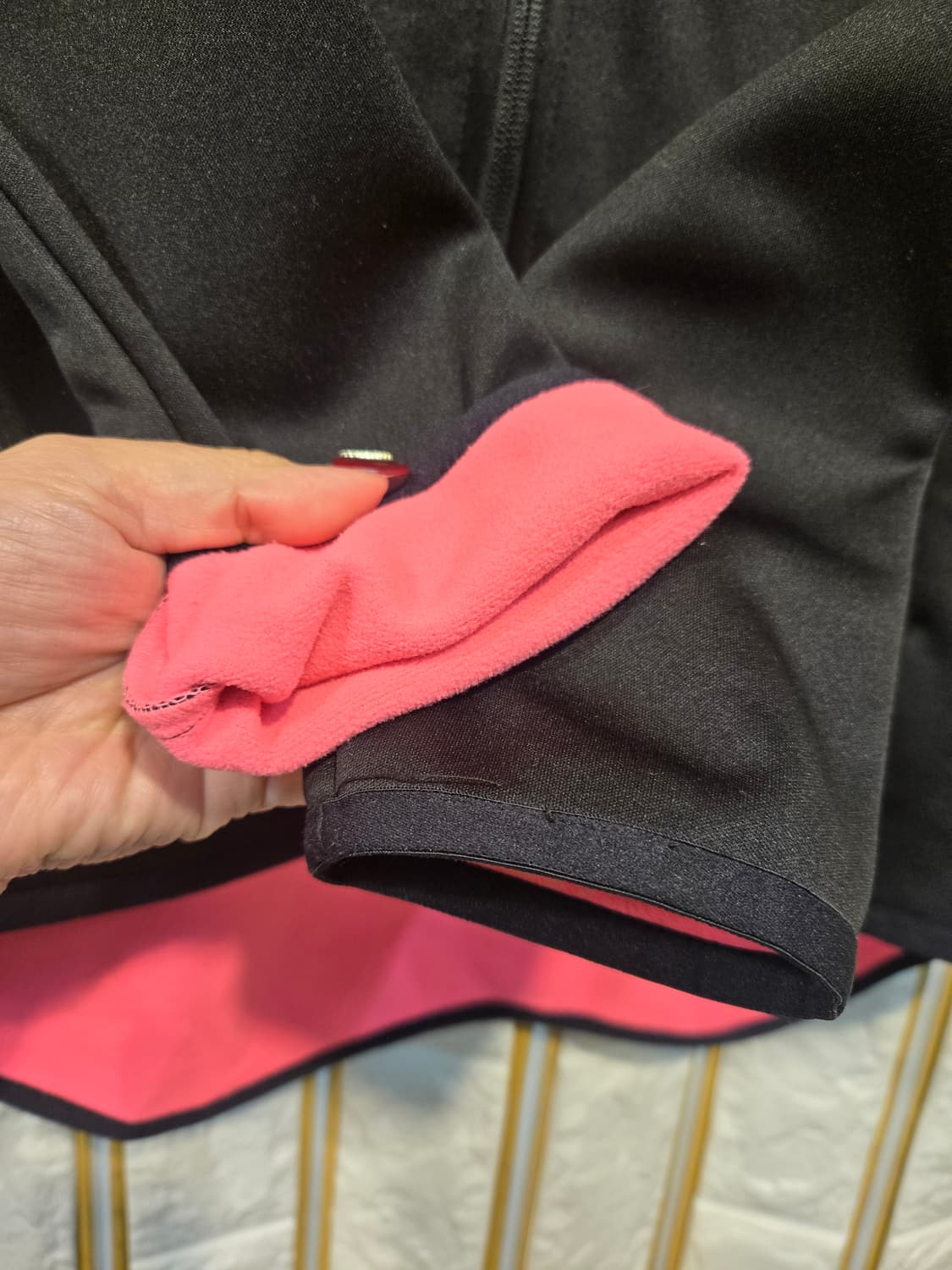 데상트 여성 기모 후드집업 져지 트레이닝상의 M 새상급 상품이미지4