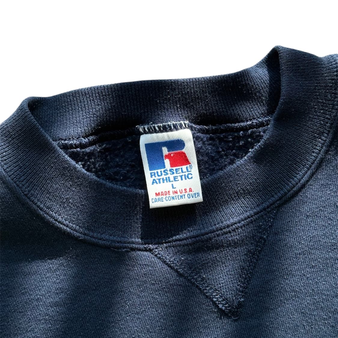 90s 빈티지 러셀 스웻셔츠 네이비 상품이미지5