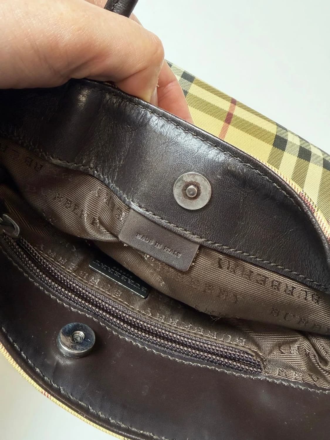 버버리 00's 노바체크 미니 토트백 Q1462 상품이미지7