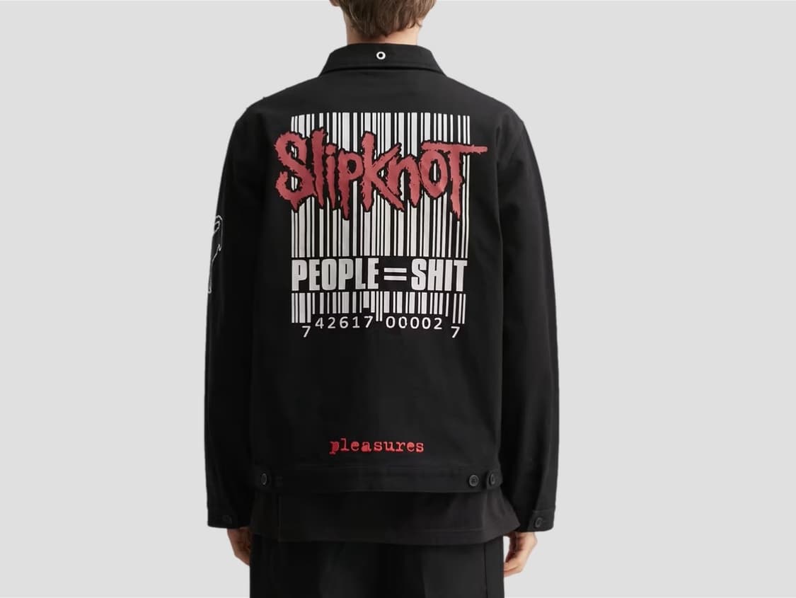 플레저스 X 슬립낫  메탈스파이크 어깨견장 워크 데님자켓 상품이미지2